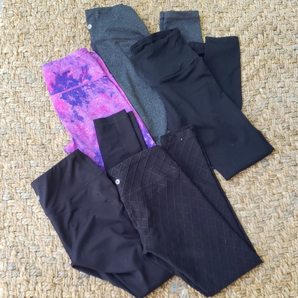 Lot of 5, 90 Degree workout pants, size xs